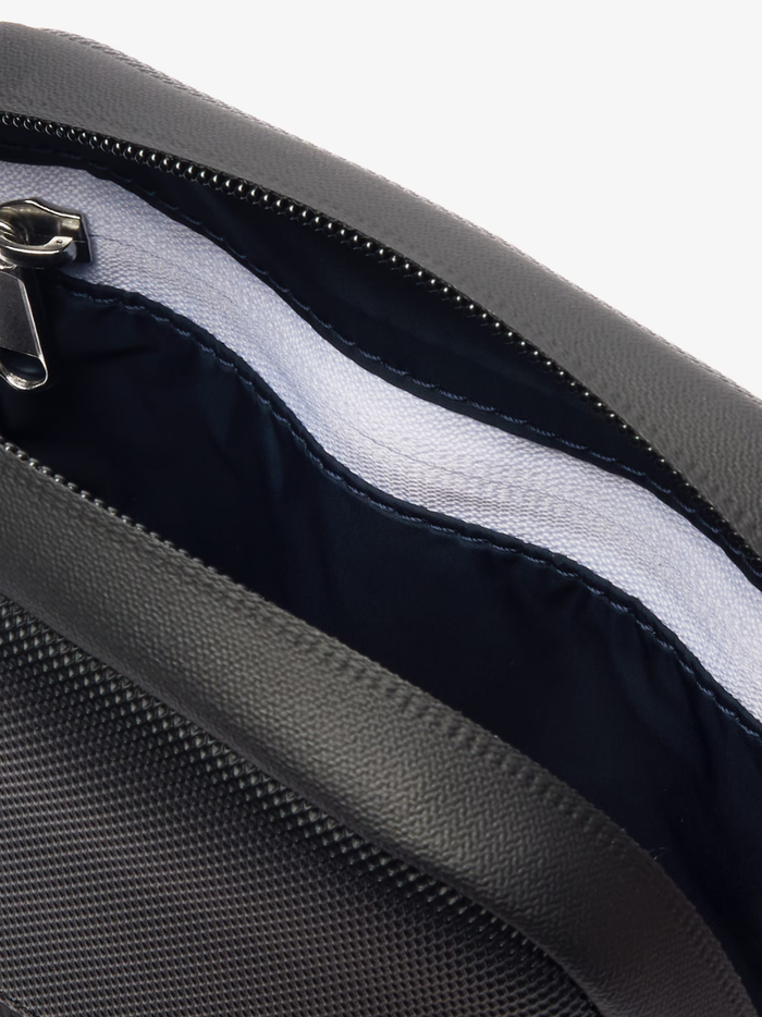 LACOSTE Small LCST Slimline Satchel Black - MAISONDEFASHION.COM