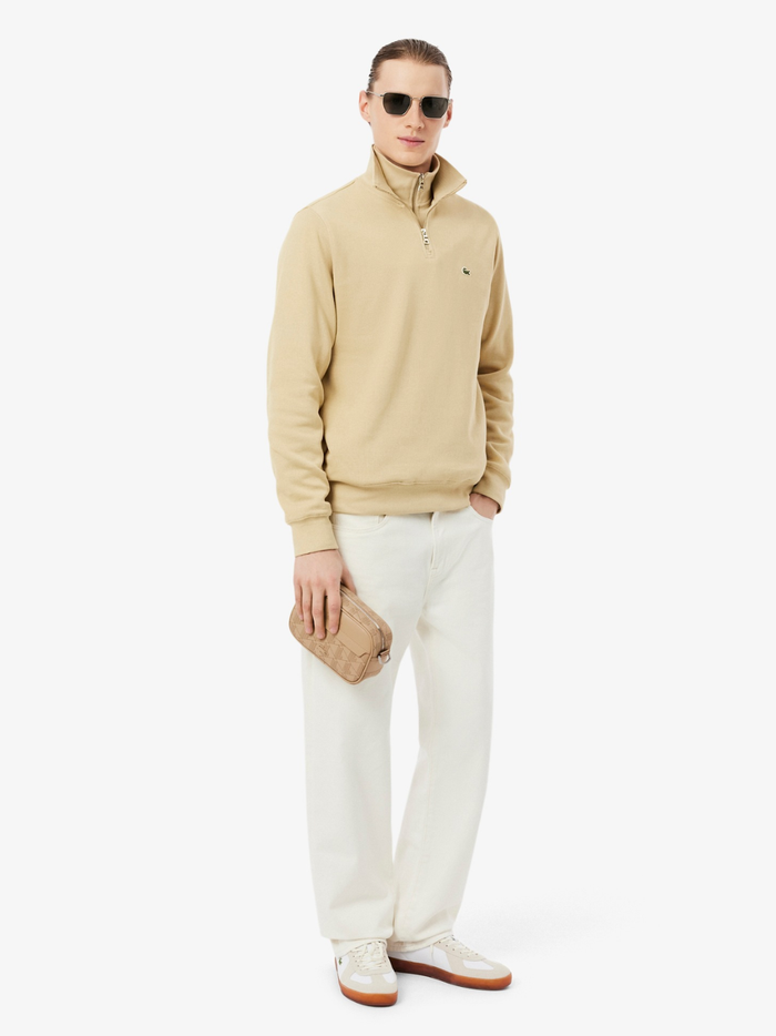 LACOSTE Small The Blend Satchel Tan - MAISONDEFASHION.COM