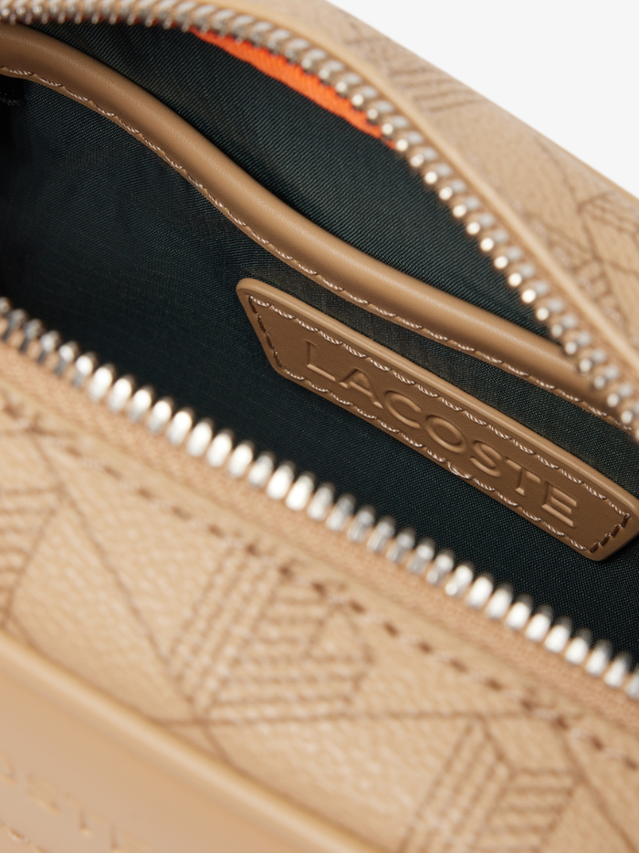 LACOSTE Small The Blend Satchel Tan - MAISONDEFASHION.COM