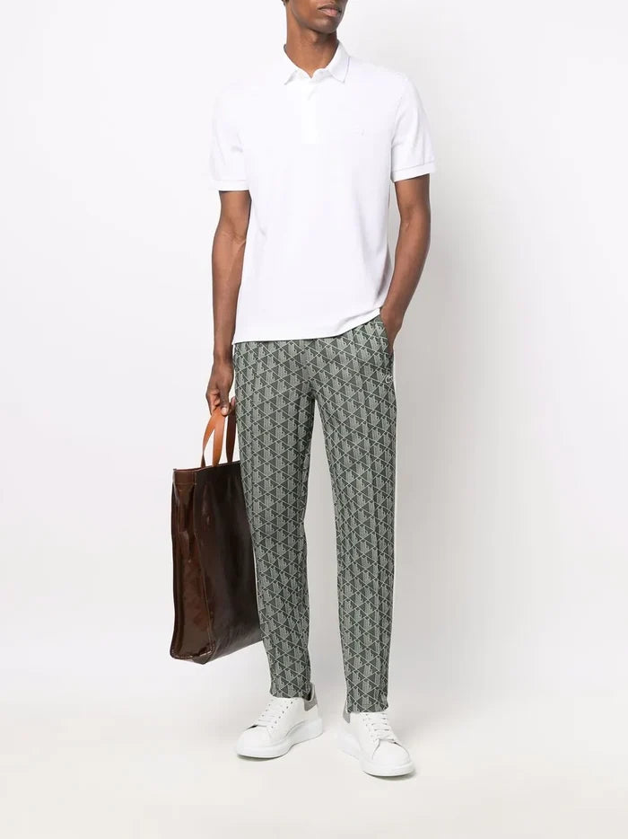 LACOSTE Smart Paris Stretch Cotton Piqué Polo Shirt White - MAISONDEFASHION.COM