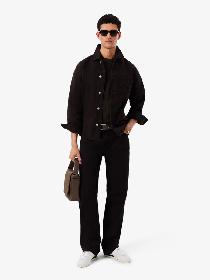 LACOSTE Smooth Leather Belt Brown - MAISONDEFASHION.COM