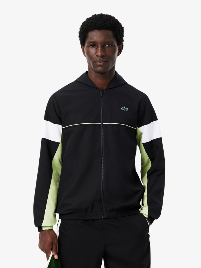 LACOSTE Sport Colour-Block Track Jacket Black - MAISONDEFASHION.COM