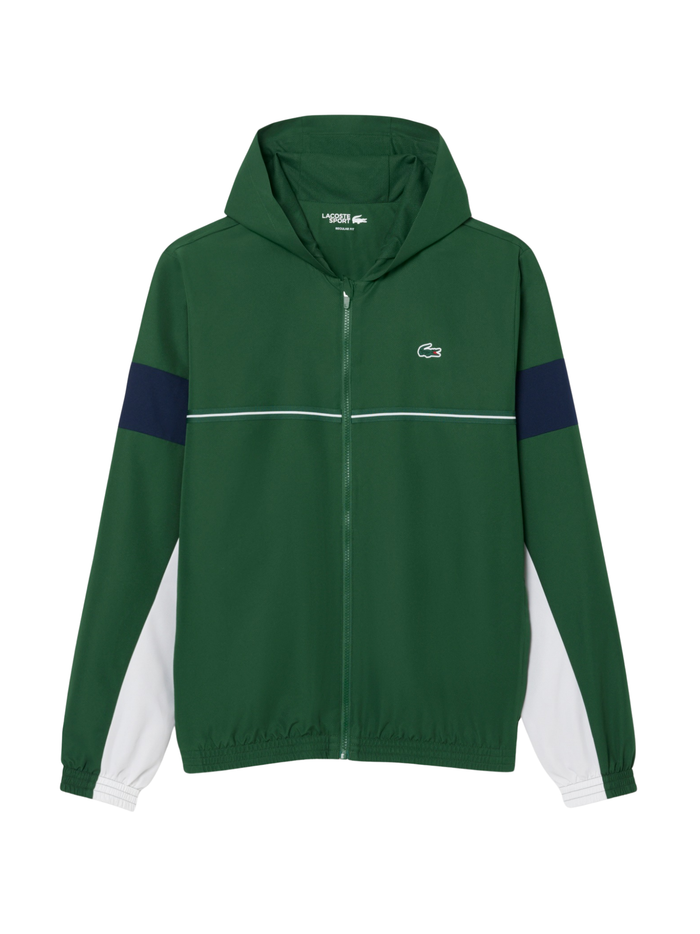 LACOSTE Sport Colour-Block Track Jacket Pine Green - MAISONDEFASHION.COM