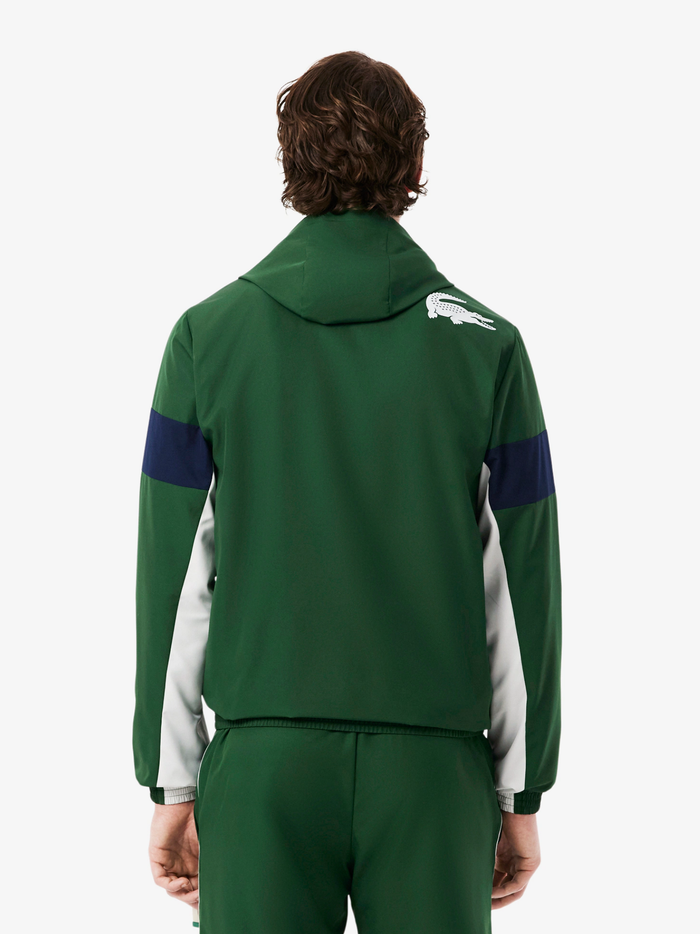 LACOSTE Sport Colour-Block Track Jacket Pine Green - MAISONDEFASHION.COM