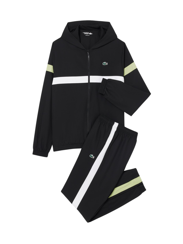 LACOSTE Sport Colour-Block Tracksuit Black - MAISONDEFASHION.COM
