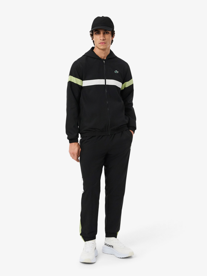 LACOSTE Sport Colour-Block Tracksuit Black - MAISONDEFASHION.COM