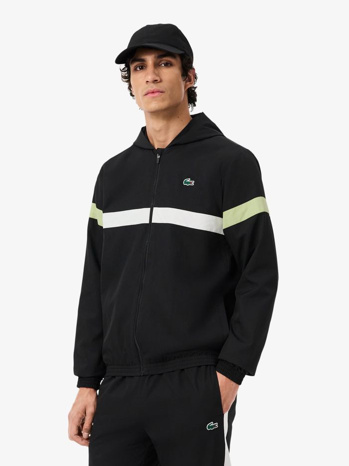 LACOSTE Sport Colour-Block Tracksuit Black - MAISONDEFASHION.COM