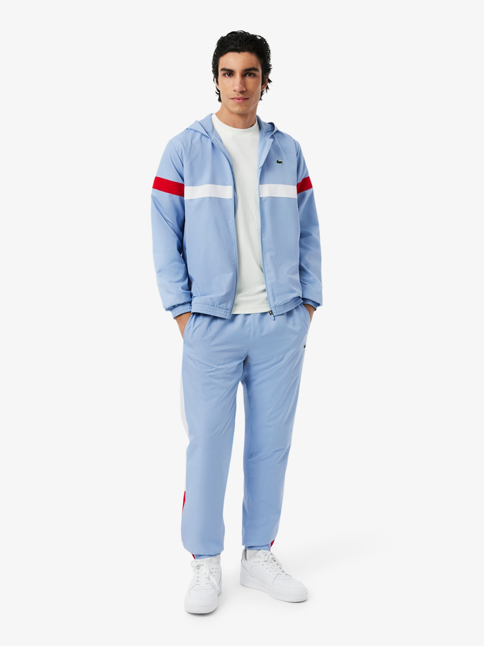 LACOSTE Sport Colour-Block Tracksuit Light Blue - MAISONDEFASHION.COM