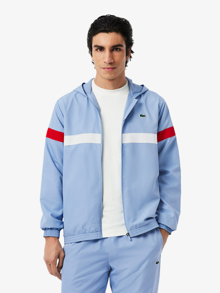 LACOSTE Sport Colour-Block Tracksuit Light Blue - MAISONDEFASHION.COM