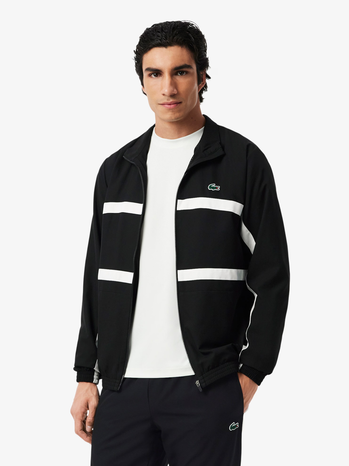 LACOSTE Sport Printed Tracksuit Black - MAISONDEFASHION.COM