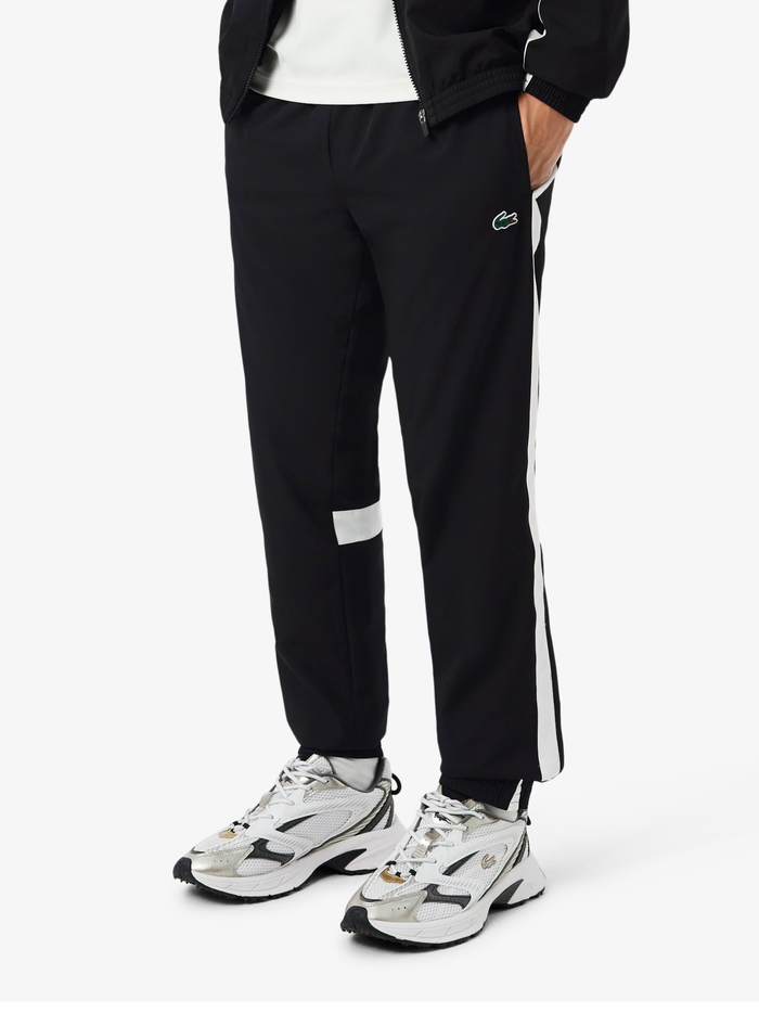LACOSTE Sport Printed Tracksuit Black - MAISONDEFASHION.COM