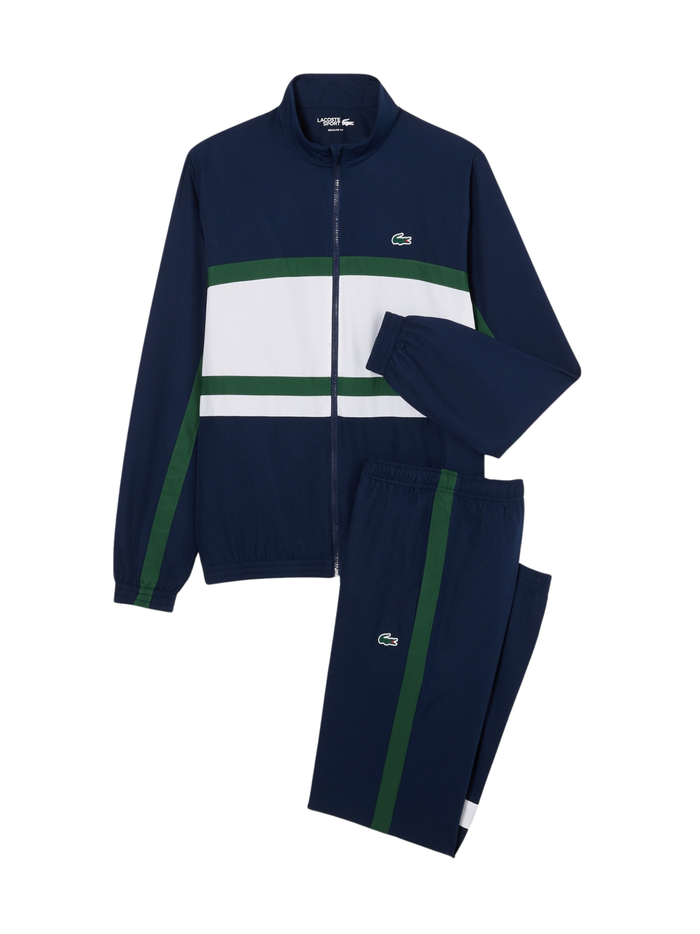 LACOSTE Sport Printed Tracksuit Navy/White - MAISONDEFASHION.COM
