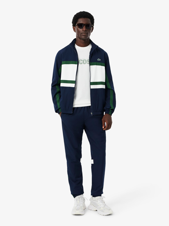 LACOSTE Sport Printed Tracksuit Navy/White - MAISONDEFASHION.COM