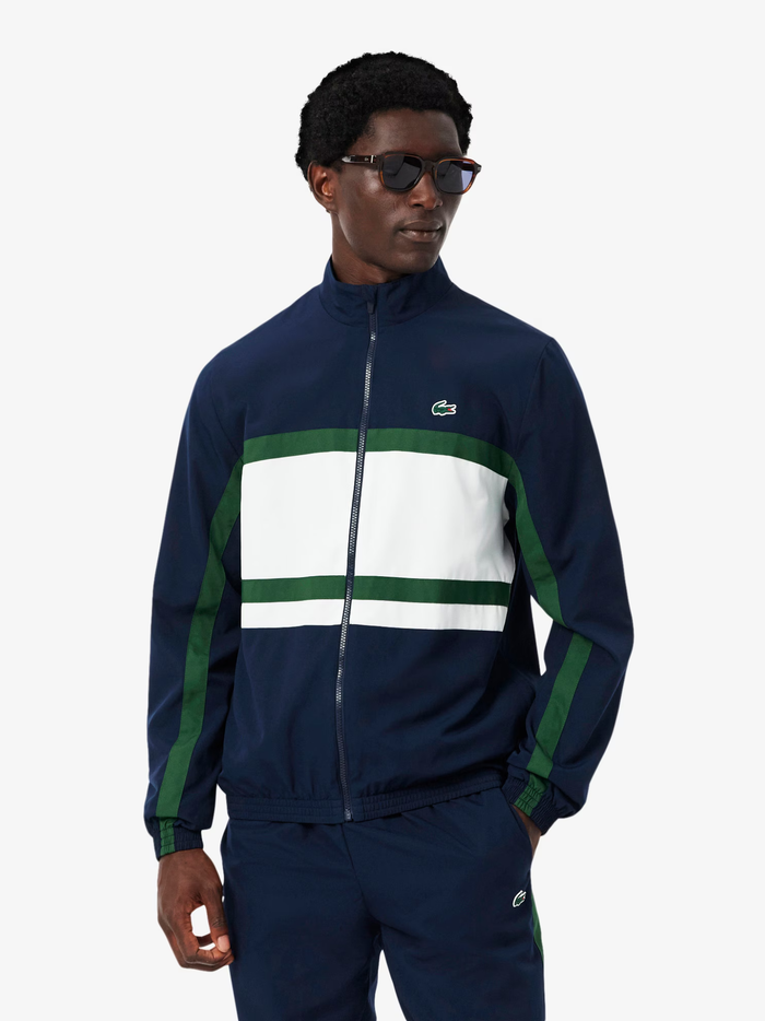 LACOSTE Sport Printed Tracksuit Navy/White - MAISONDEFASHION.COM