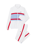 LACOSTE Sport Printed Tracksuit White/Blue - MAISONDEFASHION.COM