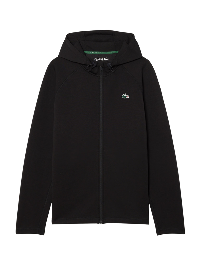 LACOSTE Sport Stretch Zipped Hoodie Black