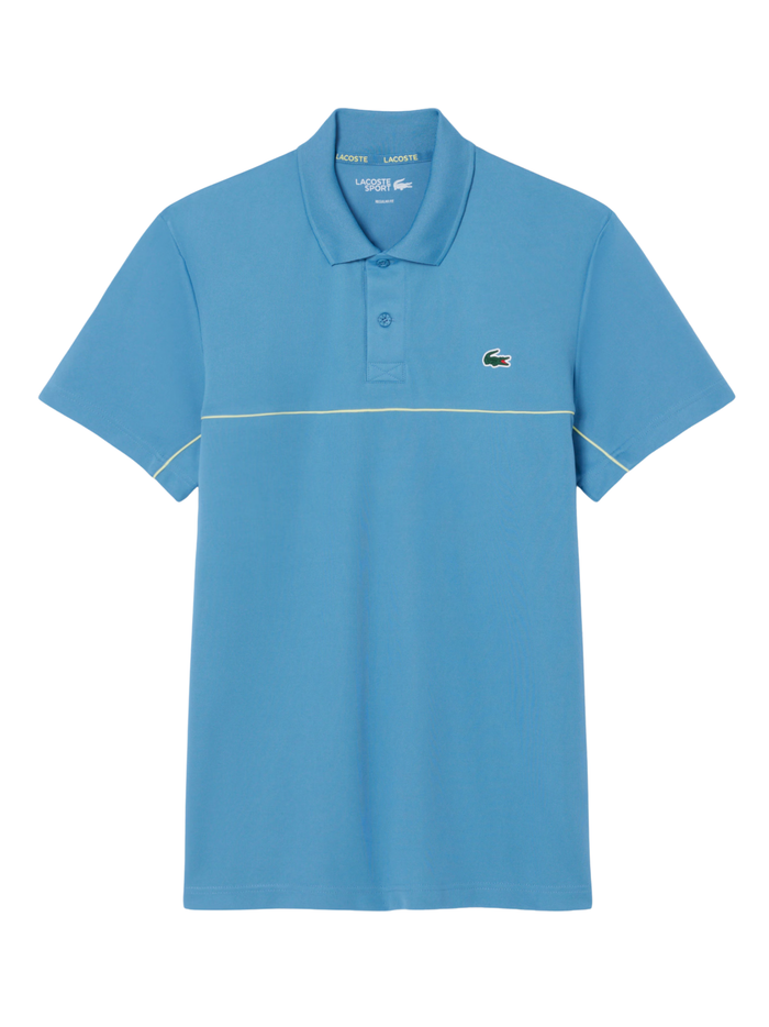 LACOSTE Sport Ultra Dry Trim Accent Polo Shirt Sky Blue - MAISONDEFASHION.COM