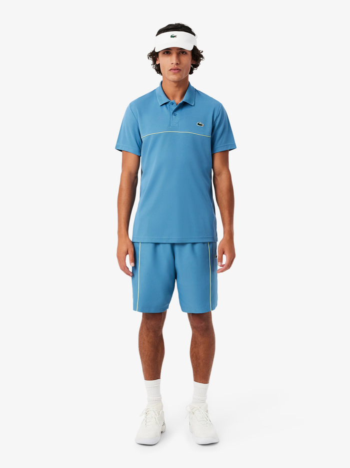 LACOSTE Sport Ultra Dry Trim Accent Polo Shirt Sky Blue - MAISONDEFASHION.COM