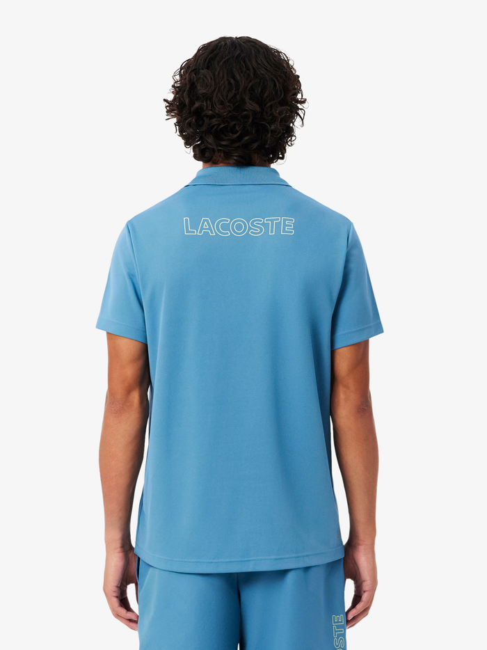 LACOSTE Sport Ultra Dry Trim Accent Polo Shirt Sky Blue - MAISONDEFASHION.COM