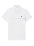LACOSTE Sport Ultra Dry Trim Accent Polo Shirt White - MAISONDEFASHION.COM