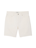 LACOSTE Straight Fit Denim Bermuda Shorts White - MAISONDEFASHION.COM