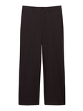 LACOSTE Straight Fit Striped Cotton Suit Pants Brown