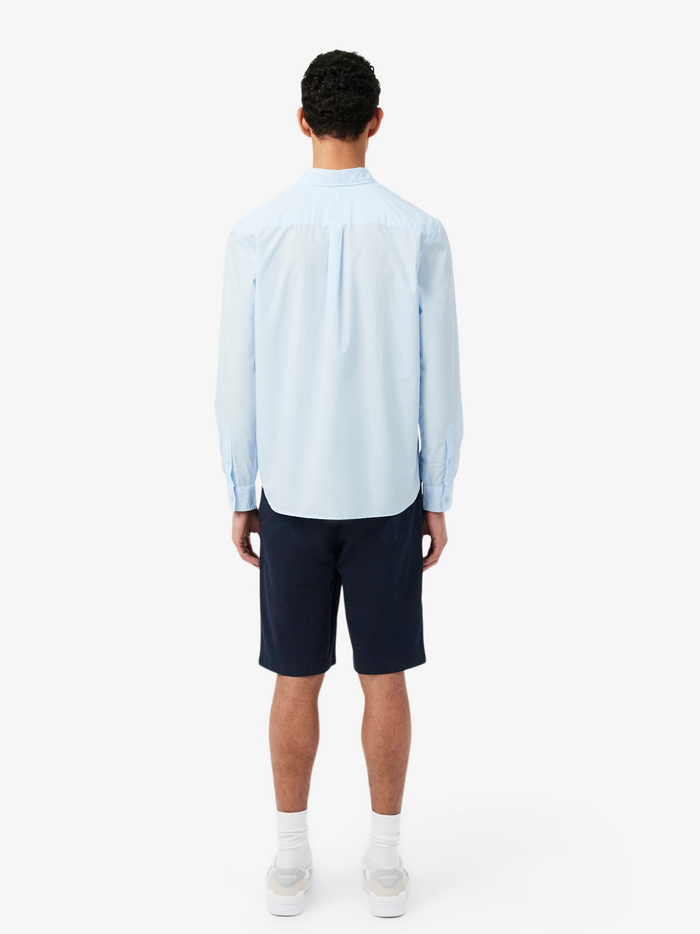 LACOSTE Stretch Twill Chino Shorts Navy Blue - MAISONDEFASHION.COM