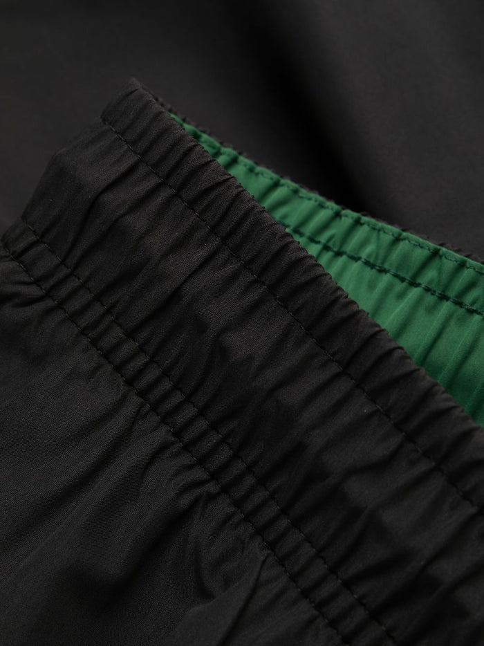 LACOSTE Swim Shorts Black/Green - MAISONDEFASHION.COM