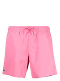 LACOSTE Swim Shorts Pink/Green - MAISONDEFASHION.COM