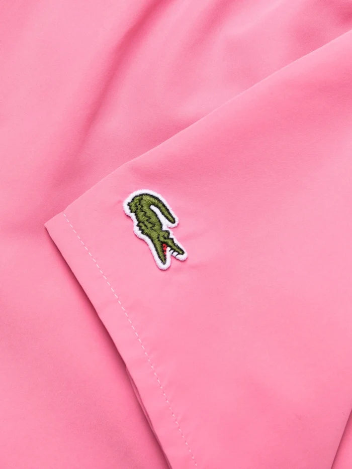 LACOSTE Swim Shorts Pink/Green - MAISONDEFASHION.COM