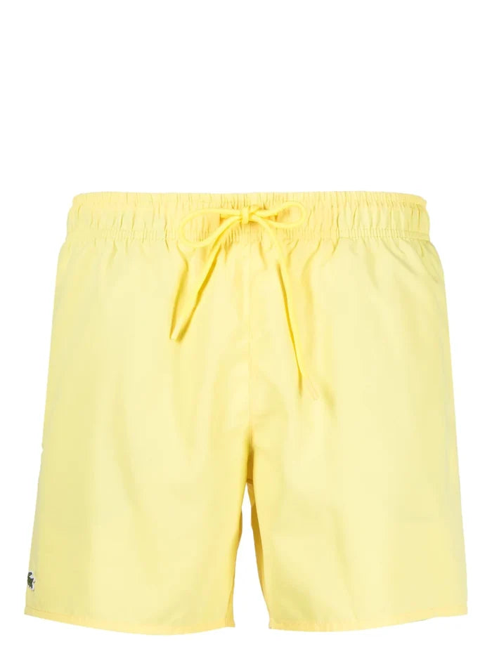 LACOSTE Swim Shorts Yellow/Green - MAISONDEFASHION.COM