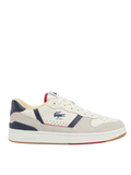 LACOSTE T-Clip Set Leather Sneakers Beige/Gum - MAISONDEFASHION.COM