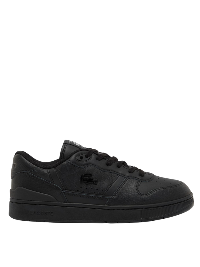LACOSTE T-Clip Set Leather Sneakers Black - MAISONDEFASHION.COM