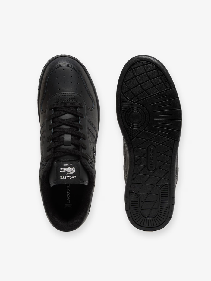LACOSTE T-Clip Set Leather Sneakers Black - MAISONDEFASHION.COM