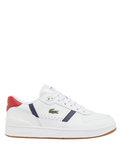 LACOSTE T-Clip Set Leather Sneakers White - MAISONDEFASHION.COM