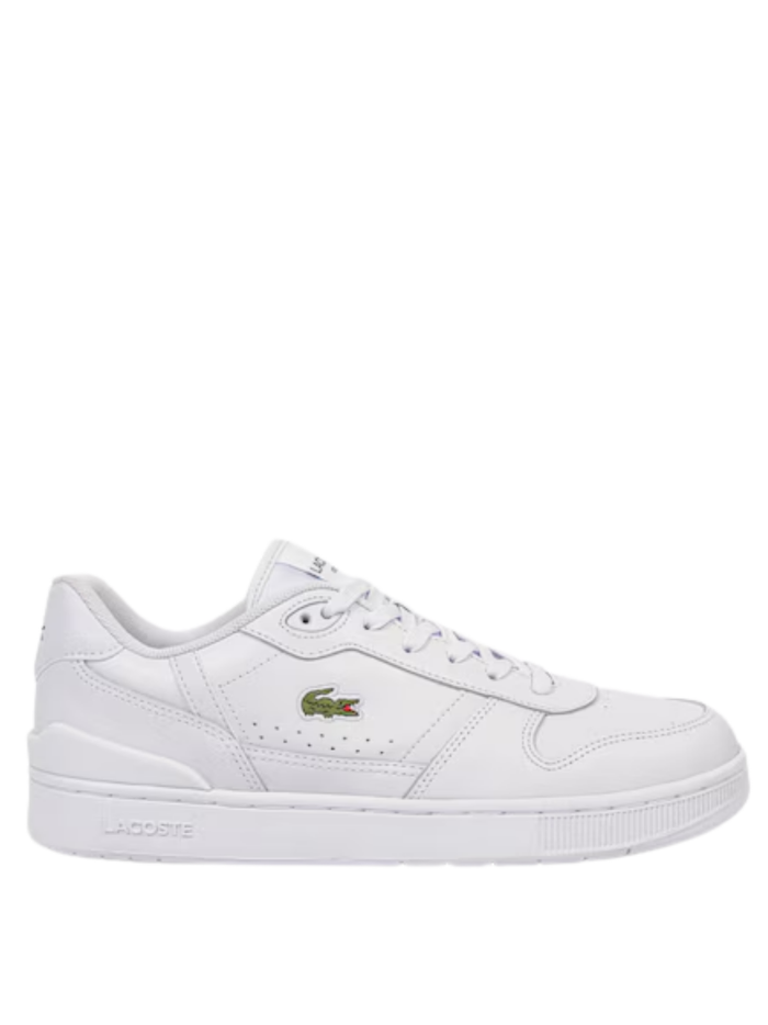 LACOSTE T-Clip Set Leather Sneakers White - MAISONDEFASHION.COM