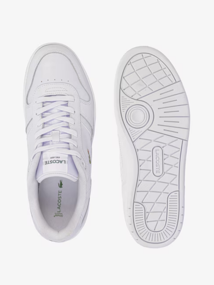LACOSTE T-Clip Set Leather Sneakers White - MAISONDEFASHION.COM