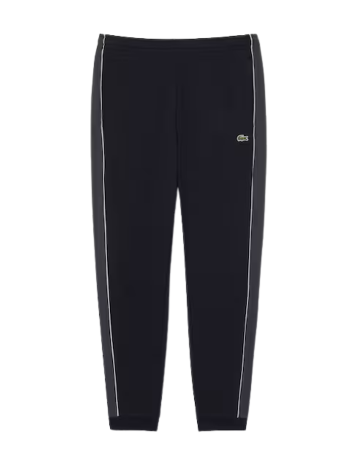 LACOSTE Tapered Leg Sweatpants Black - MAISONDEFASHION.COM