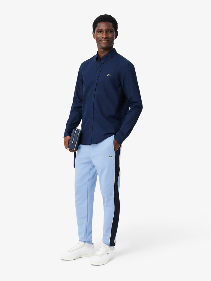 LACOSTE Tapered Leg Sweatpants Light Blue - MAISONDEFASHION.COM
