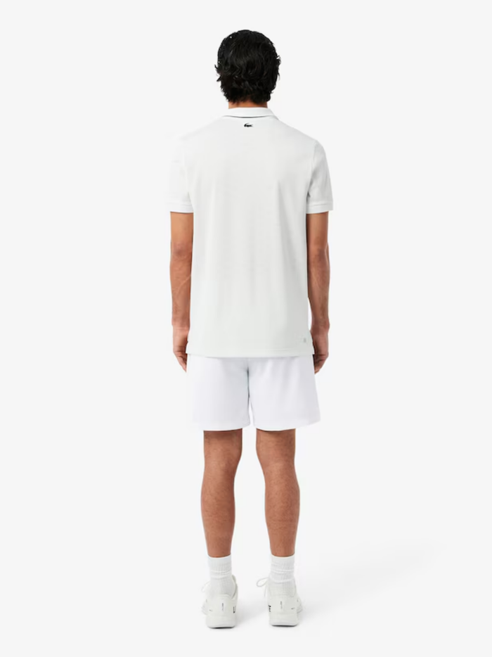 LACOSTE Tennis Heritage Ultra Dry Stretch Shorts White - MAISONDEFASHION.COM