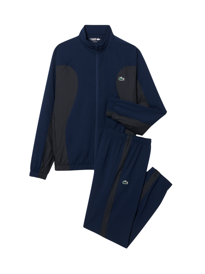 LACOSTE Tennis Water-Repellent Tracksuit Navy - MAISONDEFASHION.COM