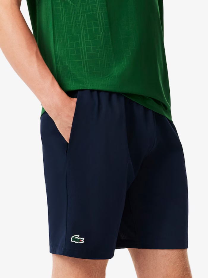 LACOSTE Tennis x Novak Djokovic Shorts Navy - MAISONDEFASHION.COM