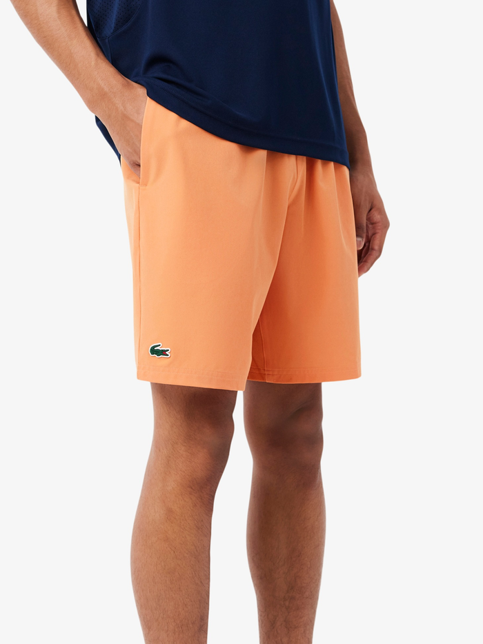 LACOSTE Tennis x Novak Djokovic Shorts Orange - MAISONDEFASHION.COM