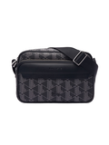 LACOSTE The Blend Shoulder Bag Monogram Black/Grey - MAISONDEFASHION.COM