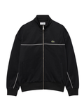 LACOSTE Trim Accent Zipped Sweatshirt Black