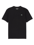 LACOSTE Ultra Dry Cotton Sport T-shirt Black - MAISONDEFASHION.COM
