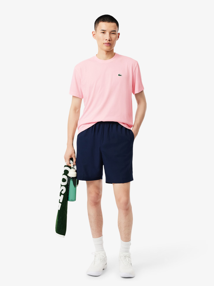 LACOSTE Ultra Dry Cotton Sport T-shirt Light Pink - MAISONDEFASHION.COM