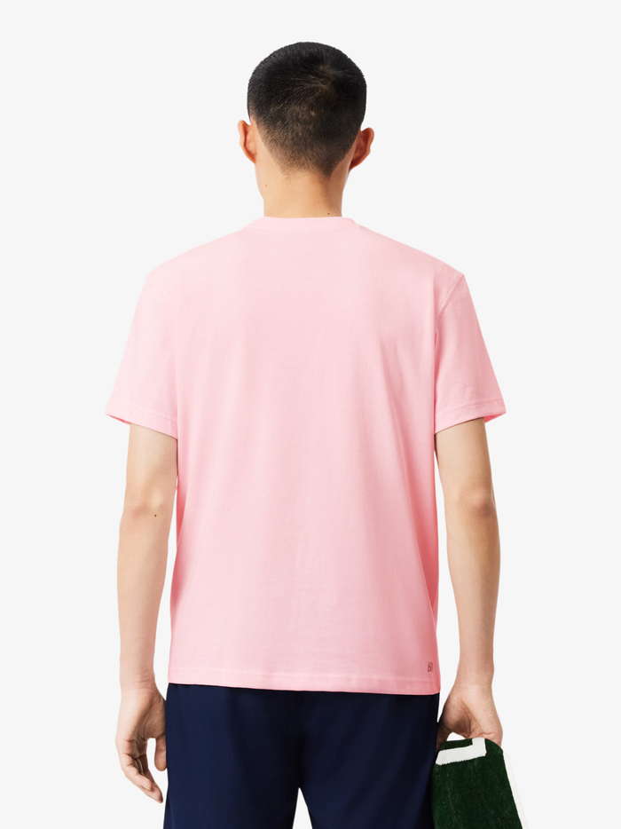 LACOSTE Ultra Dry Cotton Sport T-shirt Light Pink - MAISONDEFASHION.COM