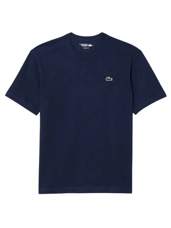 LACOSTE Ultra Dry Cotton Sport T-shirt Midnight Blue - MAISONDEFASHION.COM