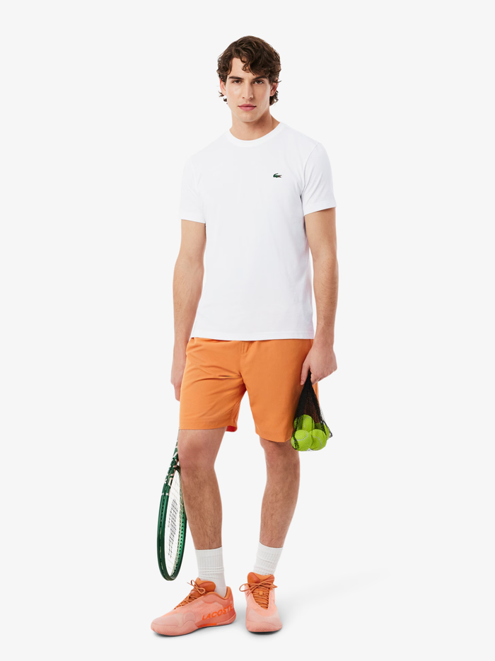 LACOSTE Ultra Dry Crocodile Graphic Sport T-shirt White - MAISONDEFASHION.COM